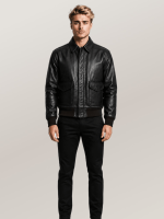 Men's Black Reissue A-2 Leather Jacket