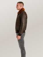 Men's US Navy Sheepskin G-1 Flight Leather Jacket