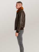 Men's US Navy Sheepskin G-1 Flight Leather Jacket