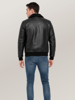 Men's Black Shadow G-1 Leather Jacket