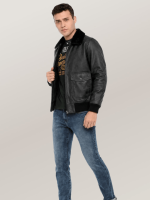 Men's Black Shadow G-1 Leather Jacket
