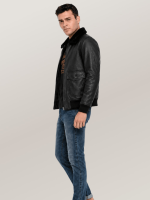 Men's Black Shadow G-1 Leather Jacket