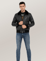 Men's Black Shadow G-1 Leather Jacket