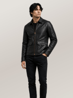 Men's Brown Type Carrier Leather Jacket