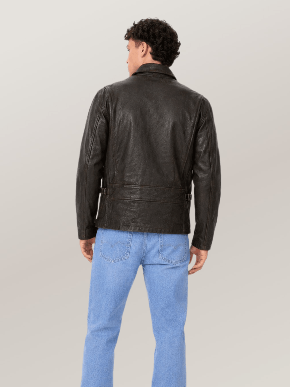 Men's Vintage Roughneck Oil Driller Leather Jacket