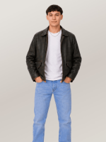 Men's Vintage Roughneck Oil Driller Leather Jacket