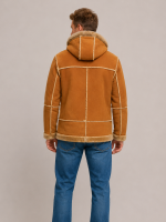 Men’s Aviator Denali Fur Brown Jacket