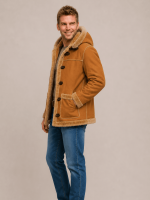 Men’s Aviator Denali Fur Brown Jacket