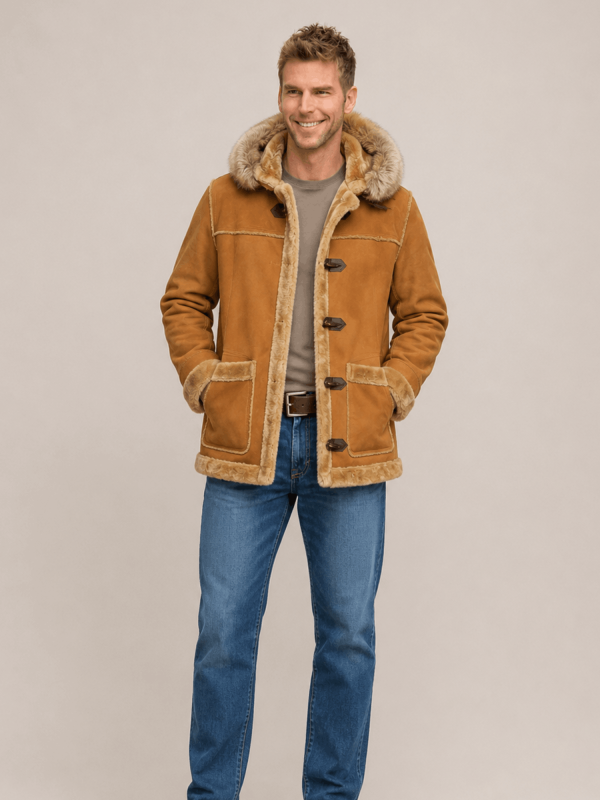 Men’s Aviator Denali Fur Brown Jacket