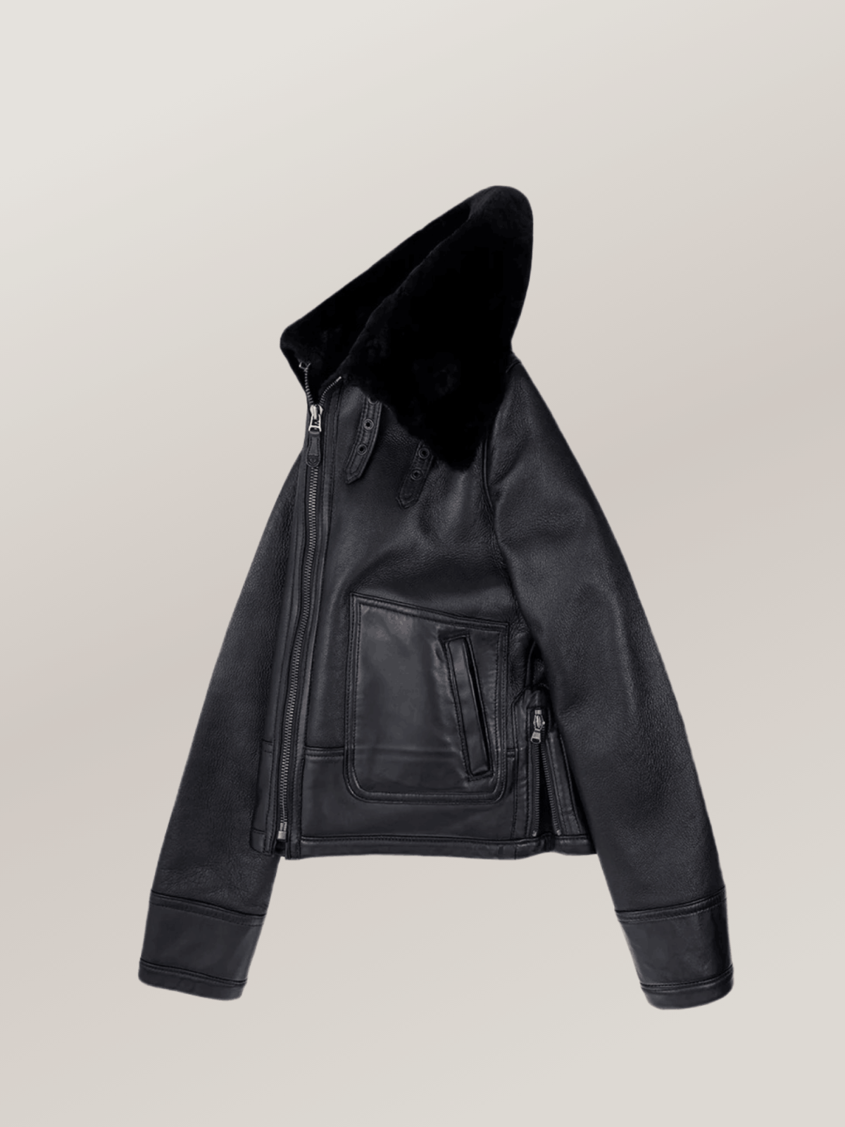 Women's Bailey Cropped Sheepskin Leather Jacket