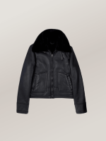 Women's Bailey Cropped Sheepskin Leather Jacket