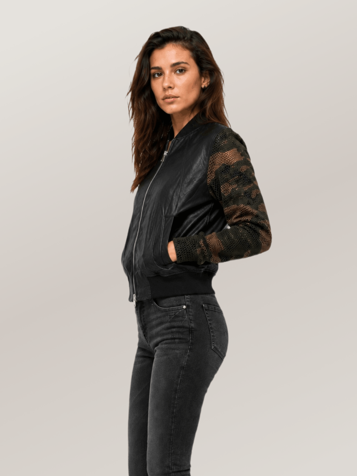 Women's Hot Stuff Bomber Leather Jacket