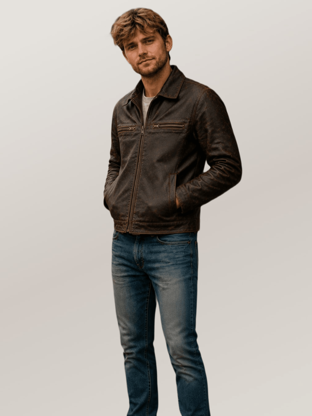 Men's Brown Legacy Leather Jacket