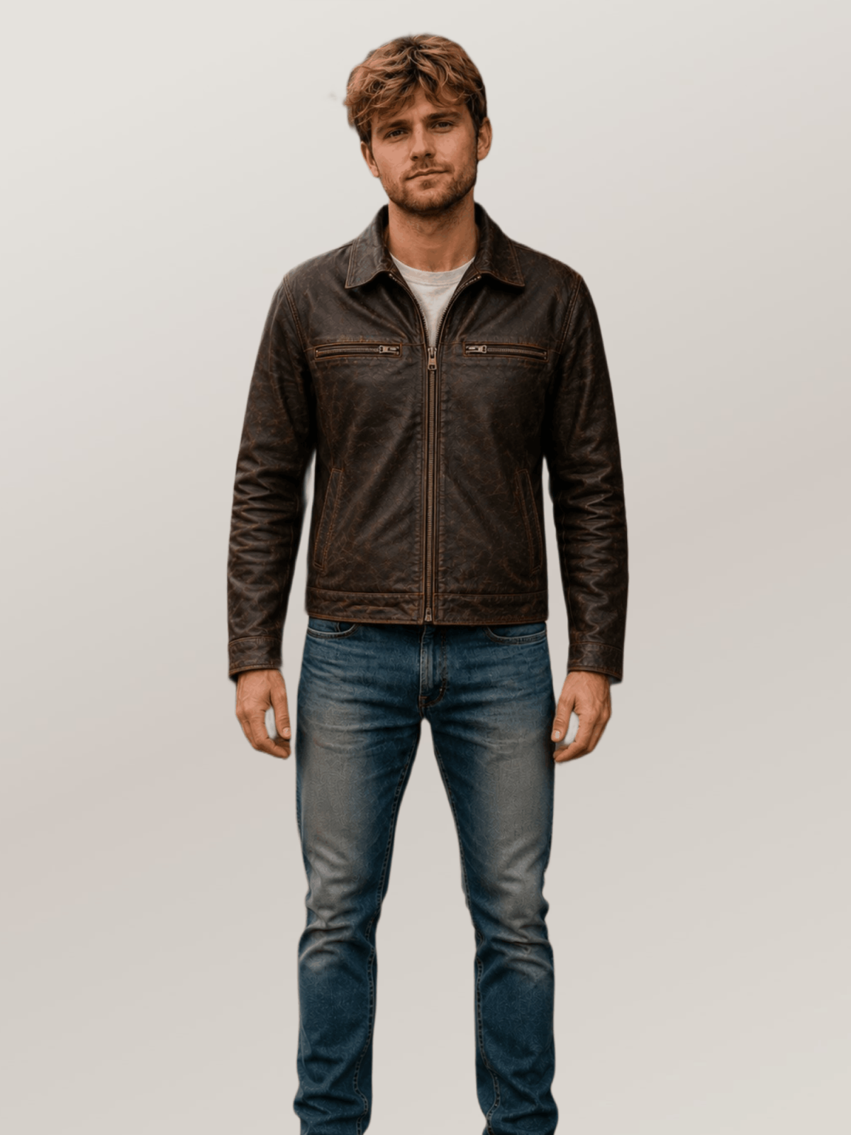 Men's Brown Legacy Leather Jacket