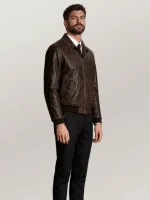 Men's Maverick Leather Bomber Jacket