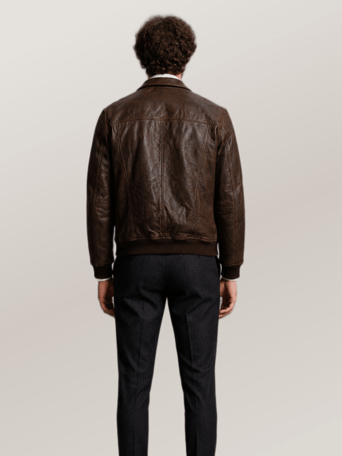 Men's Maverick Leather Bomber Jacket