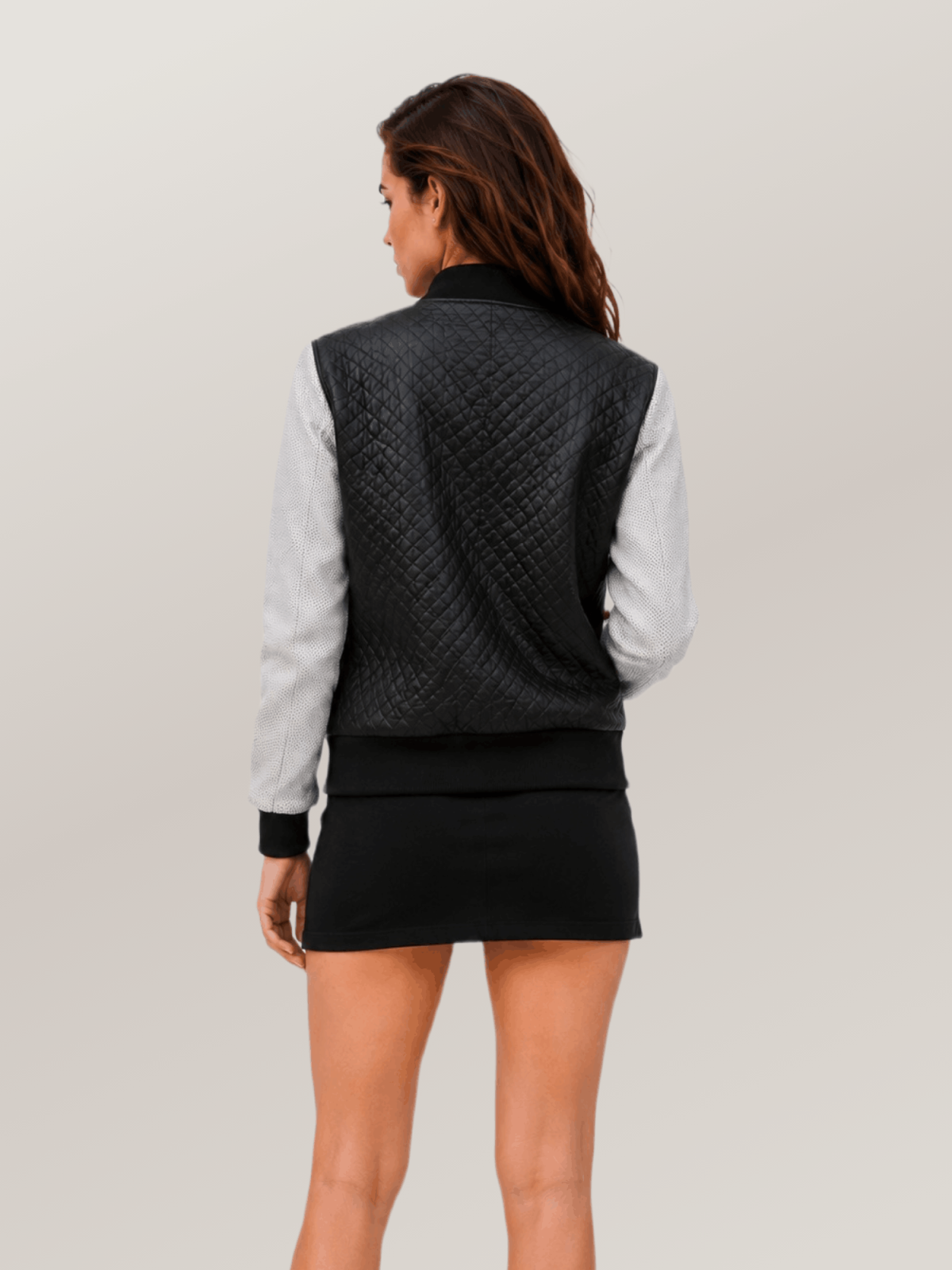 Women's Lucky Strike Bomber Sheepskin Leather Jacket
