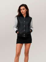 Women's Lucky Strike Bomber Sheepskin Leather Jacket