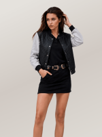 Women's Lucky Strike Bomber Sheepskin Leather Jacket