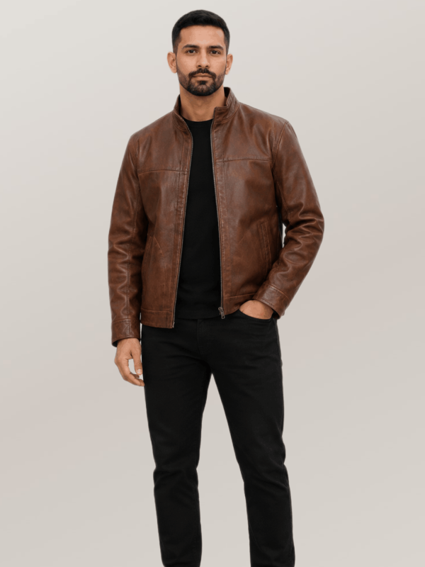 Men's Ironwood Brown Sedona Light Weight Leather Jacket