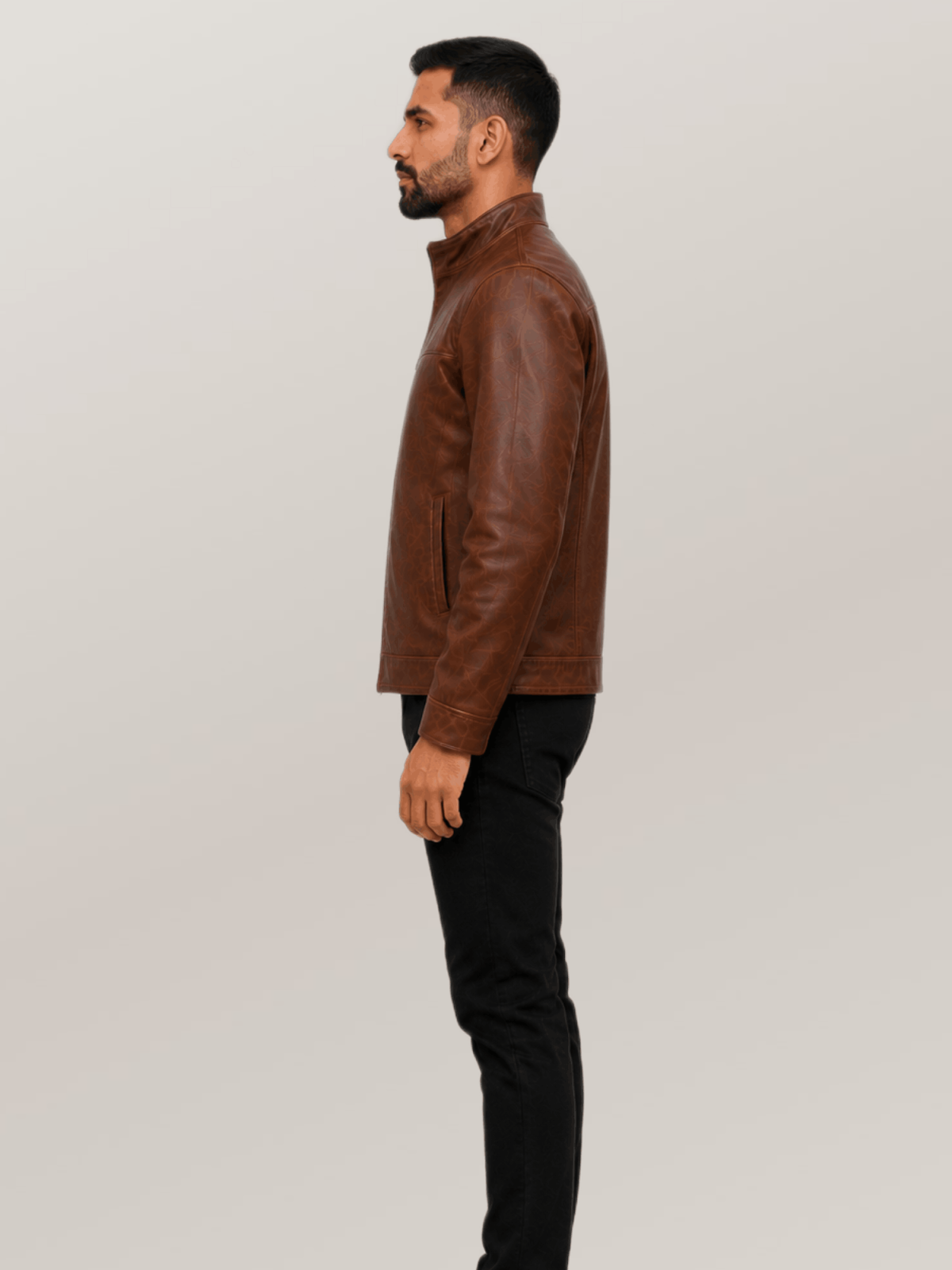 Men's Ironwood Brown Sedona Light Weight Leather Jacket