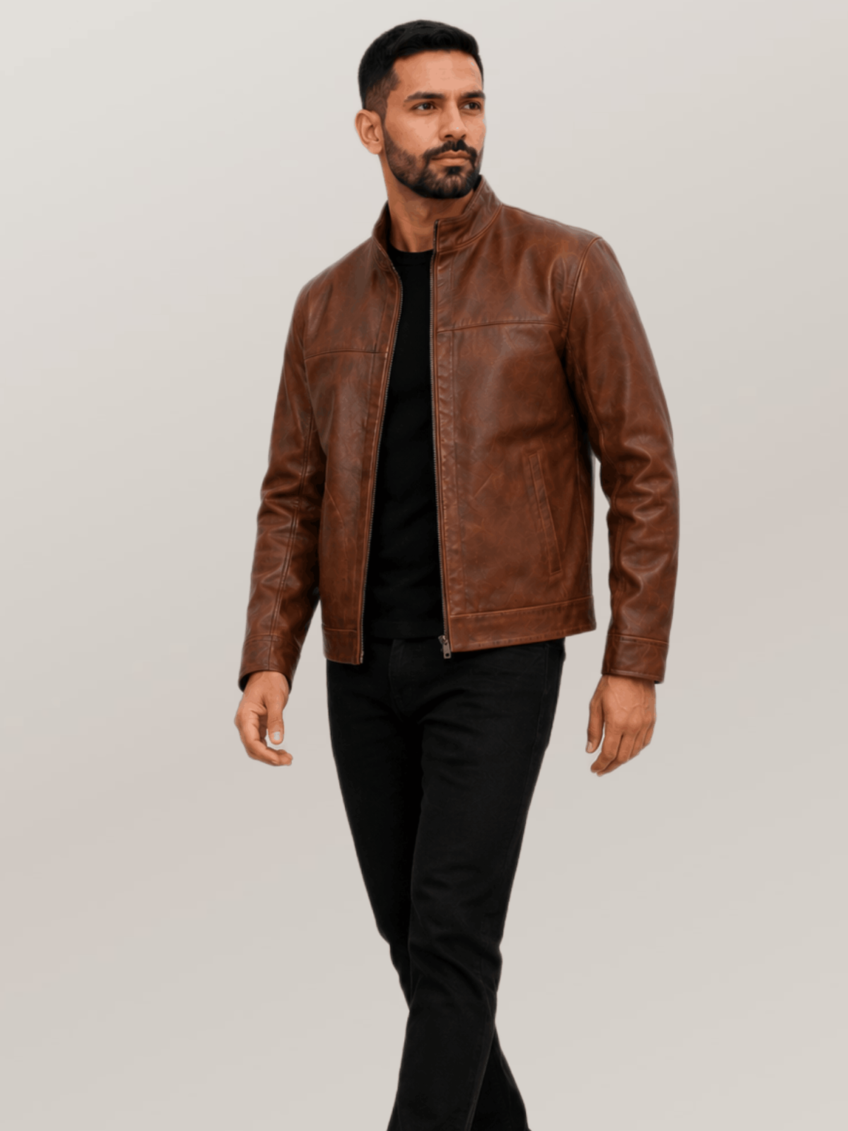 Men's Ironwood Brown Sedona Light Weight Leather Jacket