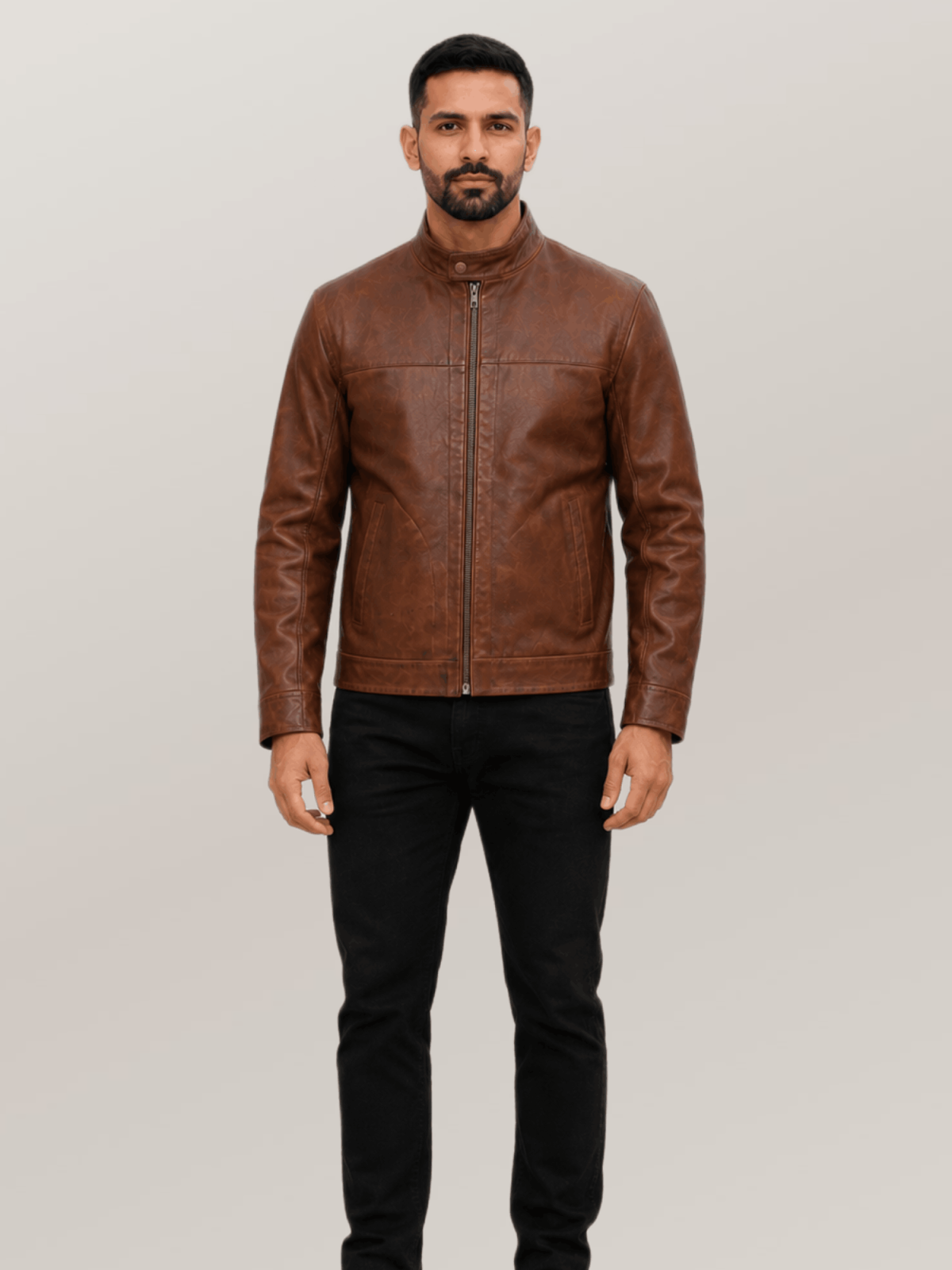 Men's Ironwood Brown Sedona Light Weight Leather Jacket