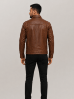 Men's Copperwood Brown Sedona Light Weight Leather Jacket