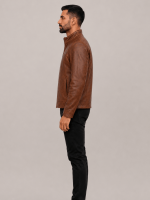 Men's Copperwood Brown Sedona Light Weight Leather Jacket