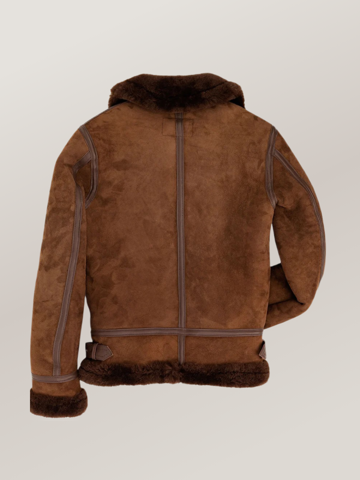 Women's Brown B-3 Suede Bomber Leather Jacket