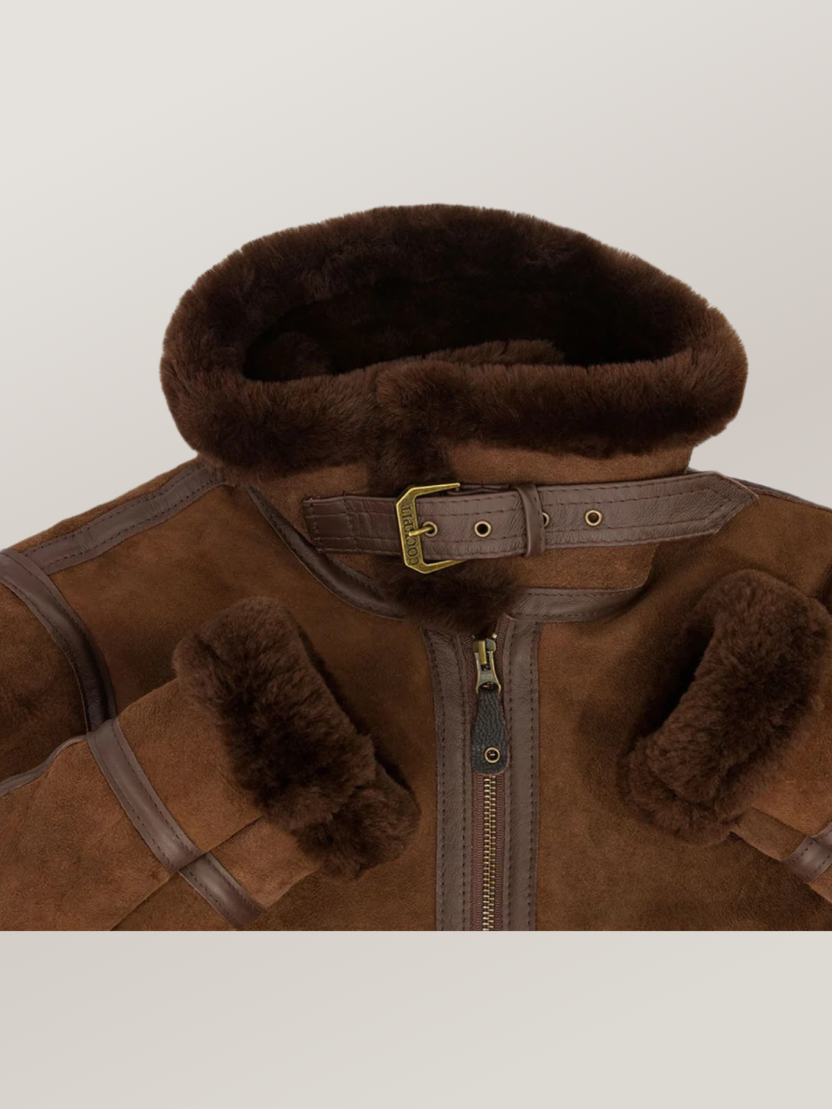 Women's Brown B-3 Suede Bomber Leather Jacket
