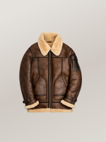 Men's Brown Super Fortress Sheepskin Leather Jacket