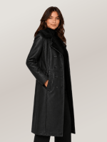 Women's Woodland Sheepskin Trench Coat