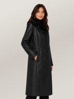 Women's Woodland Sheepskin Trench Coat