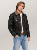 Men's Sheepskin Midnight Trucker Leather jacket