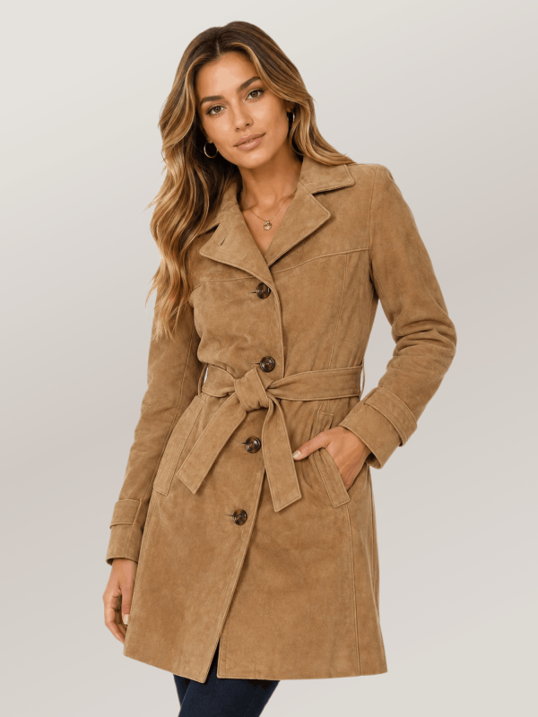 Women's Brown Amelia Trench Coat