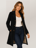 Women's Black Amelia Trench Coat