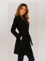 Women's Black Amelia Trench Coat