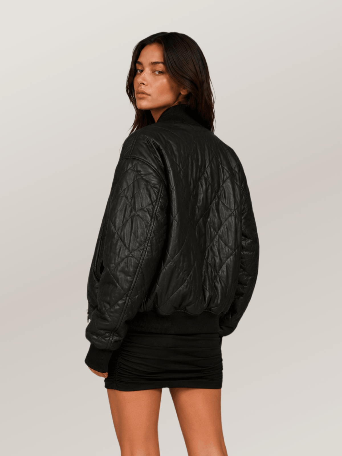 Women's Jenna Quilted Oversized Bomber Jacket