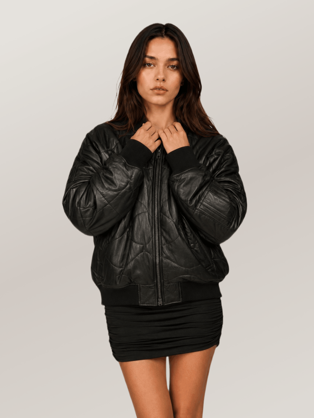 Women's Jenna Quilted Oversized Bomber Jacket