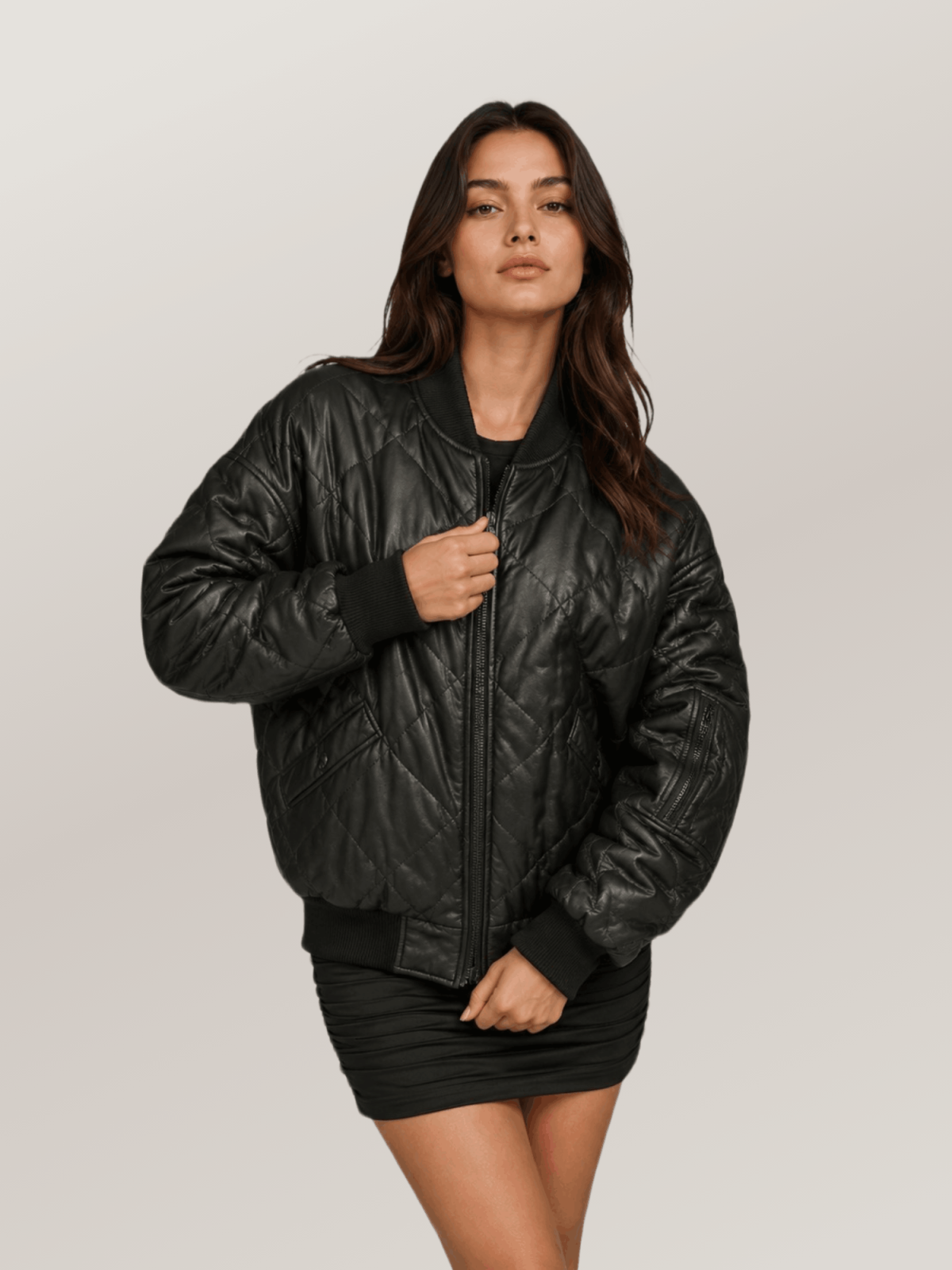 Women's Jenna Quilted Oversized Bomber Jacket