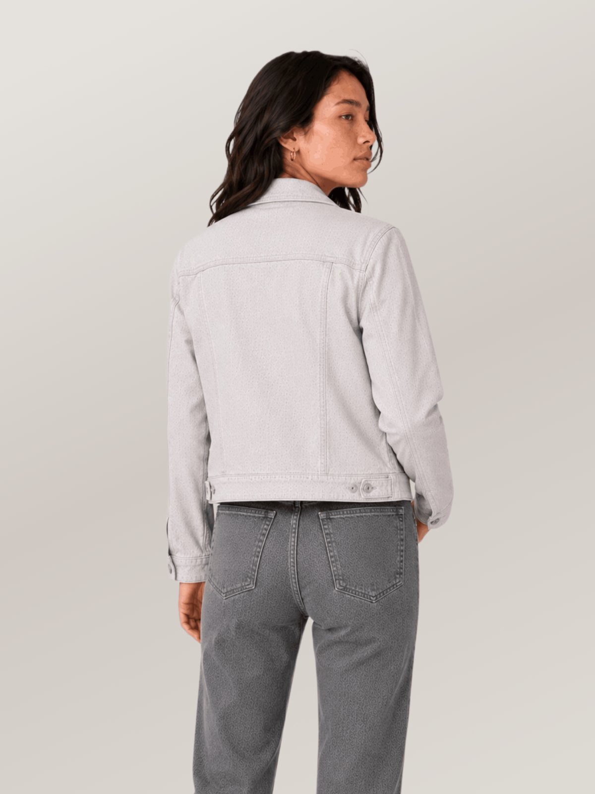 Women's White Addison Denim Jacket