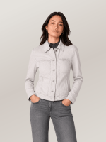 Women's White Addison Denim Jacket