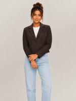 Women's Bitter Brown Apton High Waisted Suede Blazer