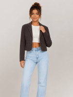 Women's Bitter Brown Apton High Waisted Suede Blazer