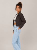 Women's Bitter Brown Apton High Waisted Suede Blazer