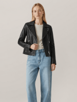 Women's Dalby Slim Fit Leather Biker Jacket