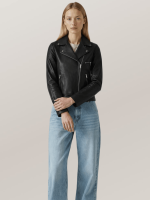 Women's Dalby Slim Fit Leather Biker Jacket