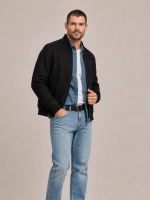 Men's Deceit Textured Wool Blend Bomber Jacket