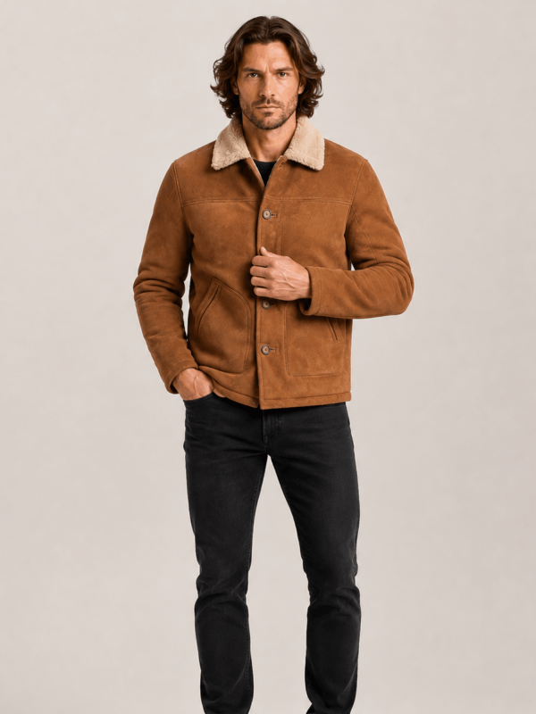 Men's Durango Shearling Barn Coat